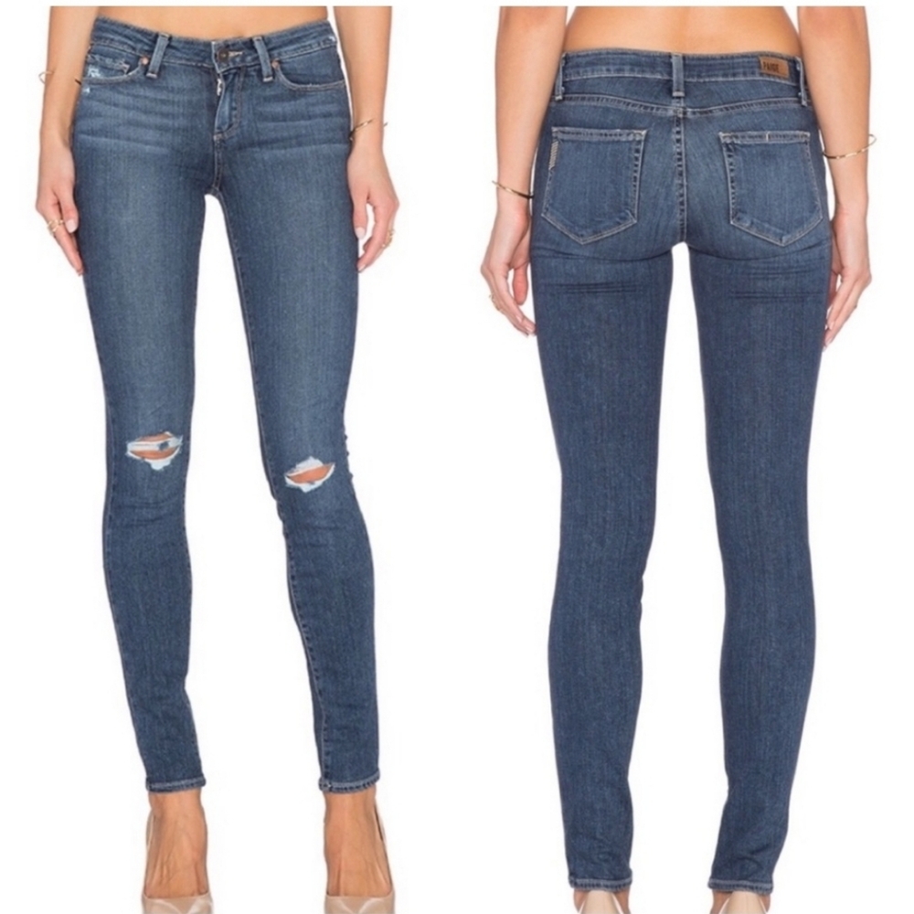 Paige Verdugo Ankle Distressed Skinny Jeans | Size 26